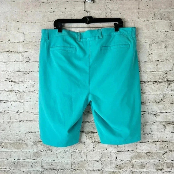Matte Grey Men's Size 38 Turquoise Shorts 100% Polyester Haus of Grey Pockets - Picture 4 of 5